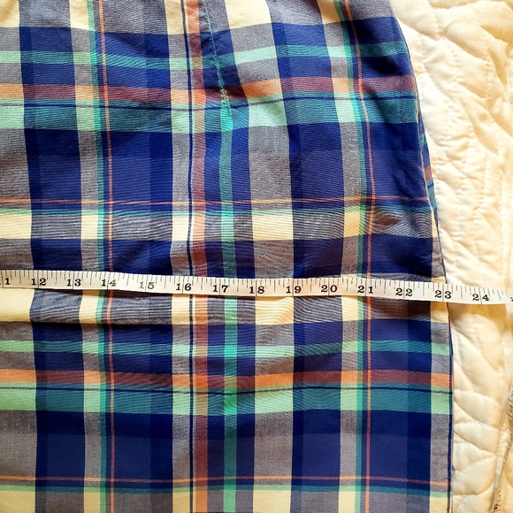 3/ $30 *18 Petite* L.L. Bean  Plaid Skirt - Picture 3 of 6